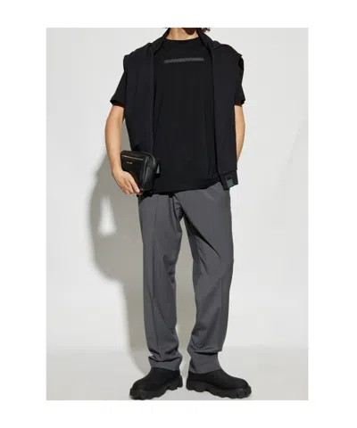 Iceberg Round-neck Patchwork T-shirt In Black