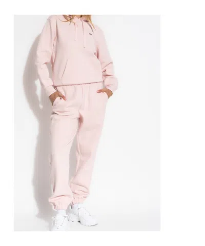 Lacoste Piqué Hoodie In Pink