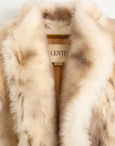 Valentino Hook Closure Long-sleeved Coat In Brown