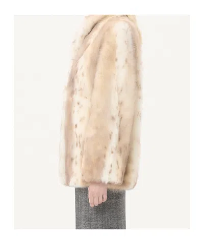 Valentino Hook Closure Long-sleeved Coat In Brown