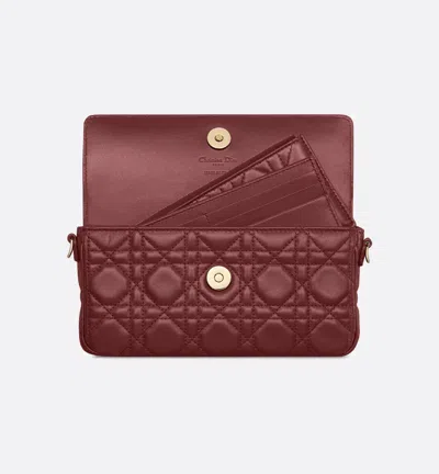 Dior My  Pouch Mit Kette In Burgundy