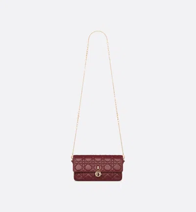 Dior My  Pouch Mit Kette In Burgundy