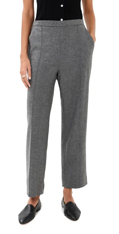 Vince Wool Blend Easy Pull On Pants Med H Grey In Multi