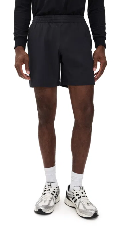 Beyond Yoga Long Run 7 Unlined Men's Shorts Black In Black