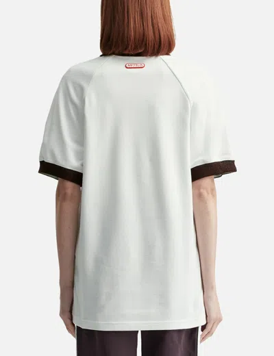 Casablanca Piqu Cotton Polo Shirt In White