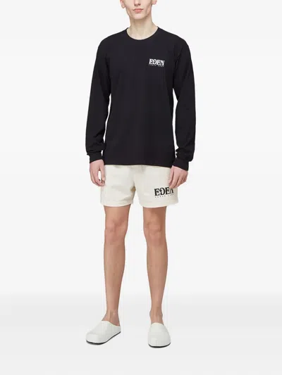 Eden Power Corp Logo Recycled Long-sleeved T-shirt In Black
