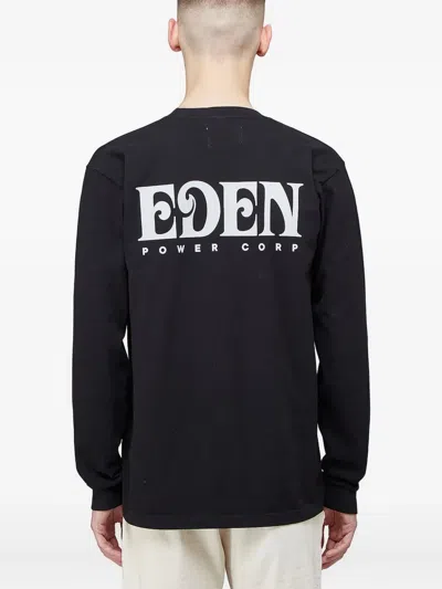 Eden Power Corp Logo Recycled Long-sleeved T-shirt In Black