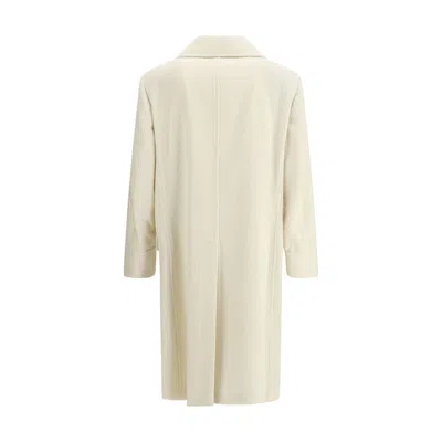 Brunello Cucinelli Men One-and-a-half-breasted Coat In Neutral