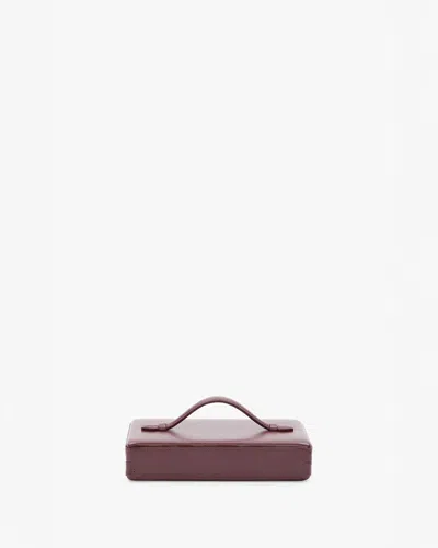 Victoria Beckham Clasp-fastening Clutch In Red