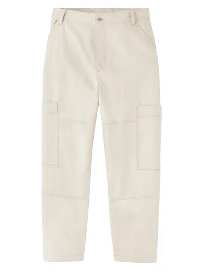 Jacquemus Cargo Trousers With Pockets And Loops In Metallic