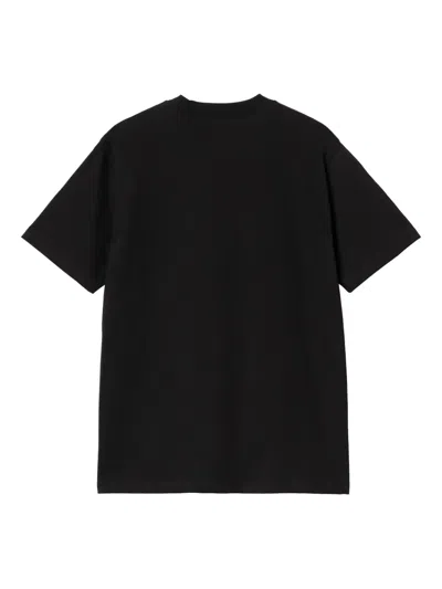 Carhartt Work In Progress Solar Chrome Organic Cotton Graphic T-shirt In Black