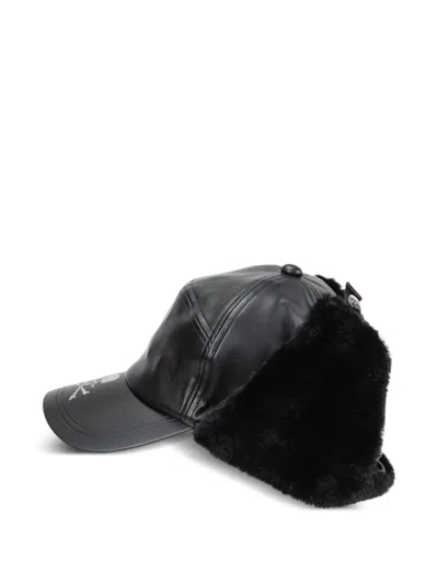 人造皮草皮质棒球帽