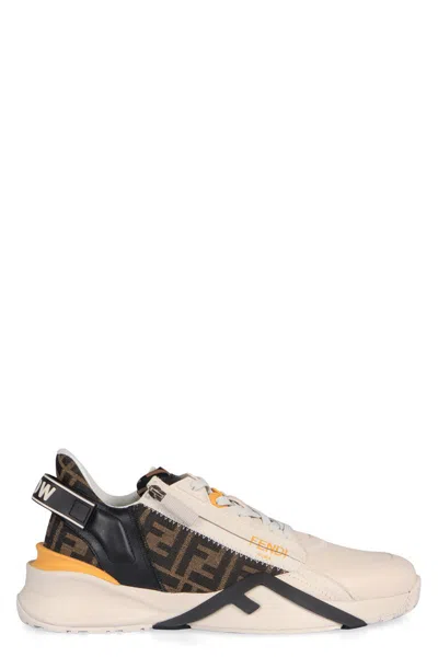 Fendi Flow Sneaker With Distinctive Monogram Accents In Multi