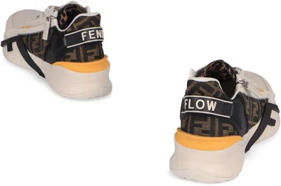 Fendi Flow Sneaker With Distinctive Monogram Accents In Multi