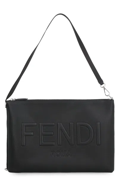 Fendi Pc Pouch In Black