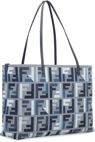 Fendi Roll Large Tote-bag In Blue
