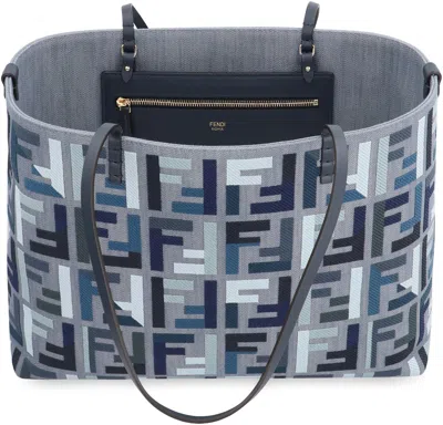 Fendi Roll Large Tote-bag In Blue