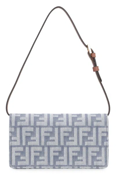 Fendi Wallet On Chain Baguette In Blue
