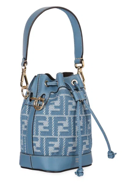 Fendi Mon Tresor Mini Bucket Bag In Blue