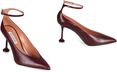 Aquazzura 85mm Strong Pointed-toe Pumps In Red