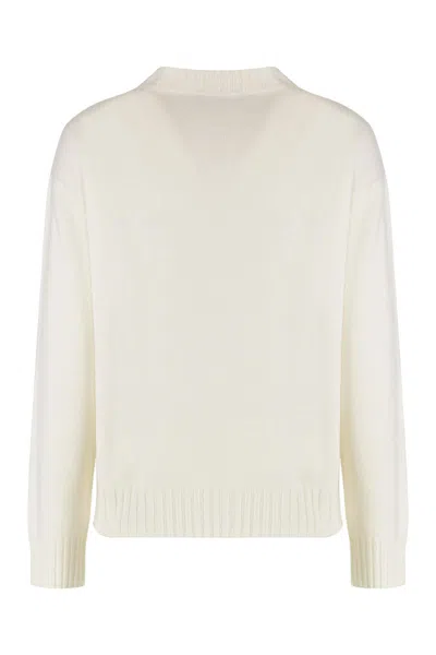 Fabiana Filippi Sweater In Wool And Cashmere In Neutral