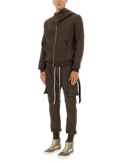 Rick Owens Drkshdw "mastodon Cut" Pants In Brown