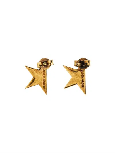 Golden Goose Golden Star-shaped Embellished Earrings In Gold