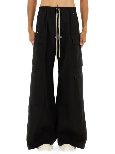 Rick Owens Drkshdw "double Cargo Jumbo Belas" Pants In Black