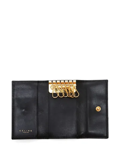 Pre-owned Celine 2000s Macadam-print Key Case In Brown