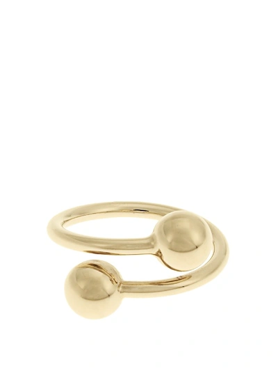 Jw Anderson Double-sphere Gold-plated Ring | ModeSens