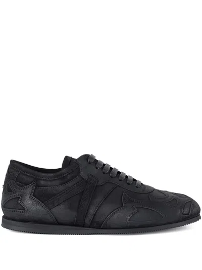 Ann Demeulemeester Milton Low-top Boxing Sneakers In Black