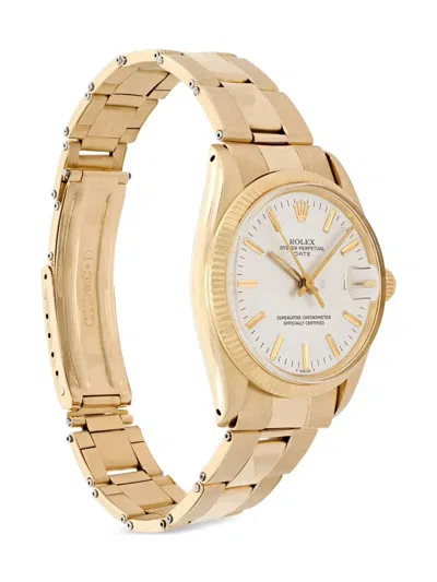 Pre-owned Rolex Oyster Perpetual 34mm In White