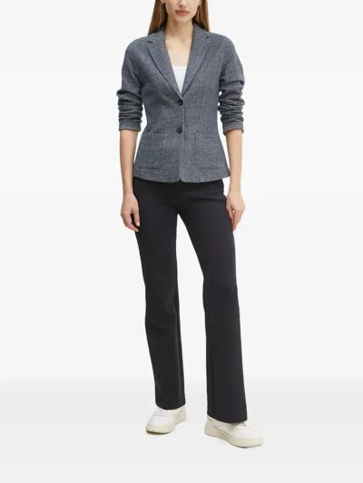 Marc O'polo Concealed-fastening Flared Trousers In Black