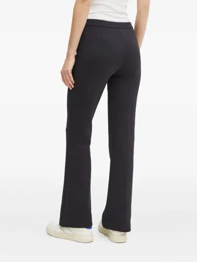 Marc O'polo Concealed-fastening Flared Trousers In Black