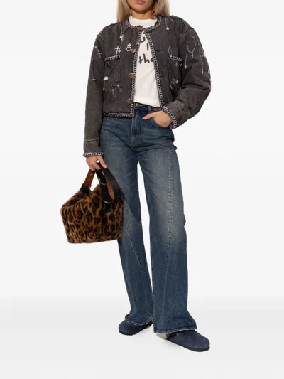 Birkenstock Mules With Buckle Detail And Suede Finish In Blue