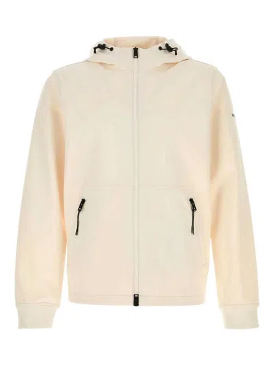 Woolrich Ivory Stretch Polyester Jacket In Neutral