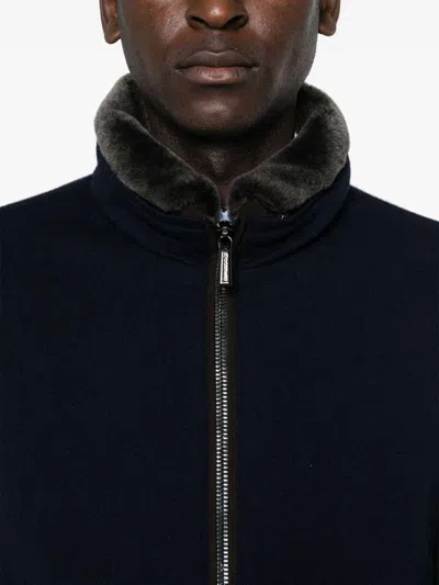 Moorer Beautiful Cashmere And Silk Bomber Jackets In Black