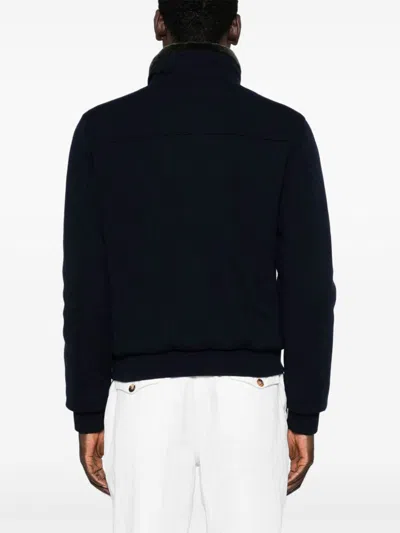Moorer Beautiful Cashmere And Silk Bomber Jackets In Black