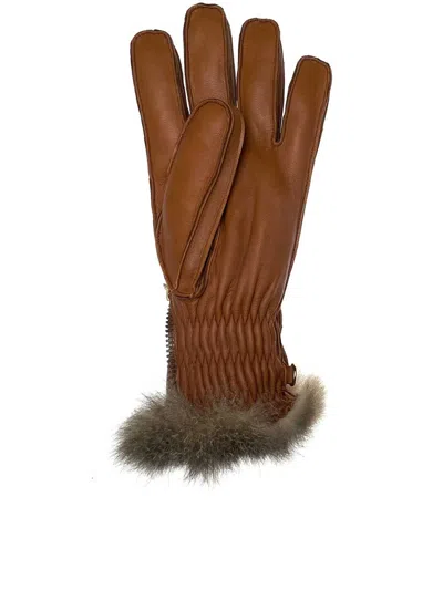Restelli Gloves In Brown