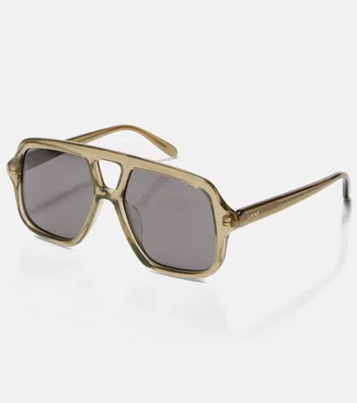 Loewe Slim Aviator-frame Acetate Sunglasses In Neutral