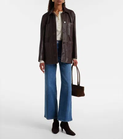 Frame Le Slim Palazzo Modernist Pocket Jeans In Iberia