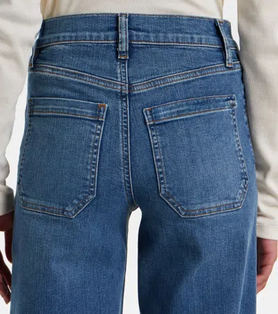 Frame Le Slim Palazzo Modernist Pocket Jeans In Iberia