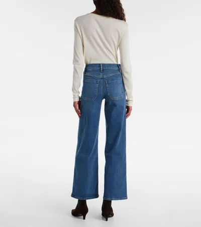 Frame Le Slim Palazzo Modernist Pocket Jeans In Iberia