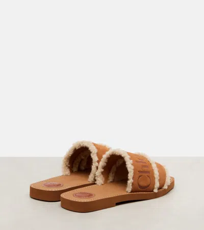 Chloé Chloe' Women Woody Sandals In Brown