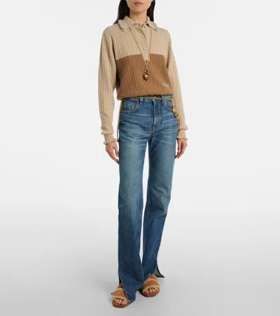 Chloé Chloe' Women Woody Sandals In Brown