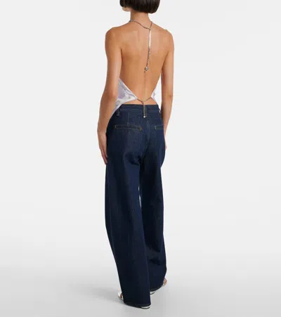 Pucci Lavender Orchidee Print Silk Chain Top In Purple