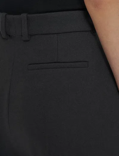 Joseph Womens Black Alana Wide-leg High-rise Wool-blend Trousers