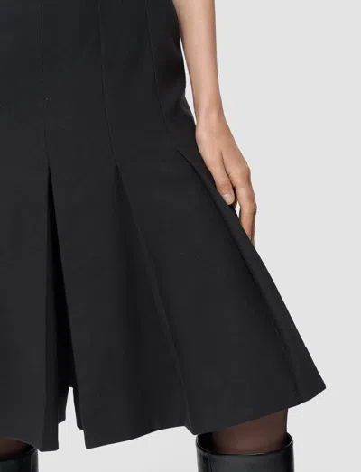 Joseph Yanis Flannel Wool Long Shorts In Black