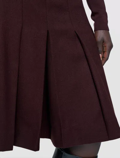 Joseph Yanis Flannel Wool Long Shorts In Brown