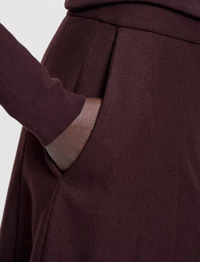 Joseph Yanis Flannel Wool Long Shorts In Brown